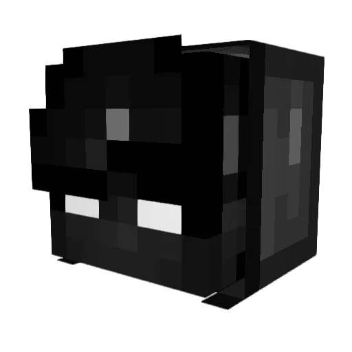 AfroBig Minecraft avatar head, 3D render
