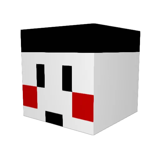 AfroMonster4 Minecraft avatar head, 3D render