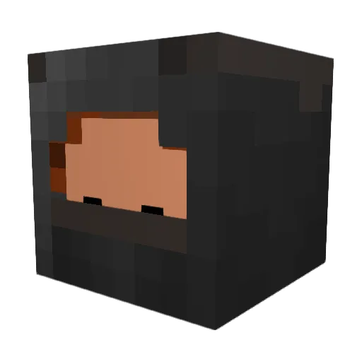AfroNinjaJack Minecraft avatar head, 3D render