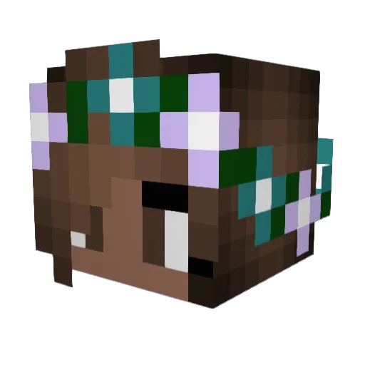 AfroTastic04 Minecraft avatar head, 3D render