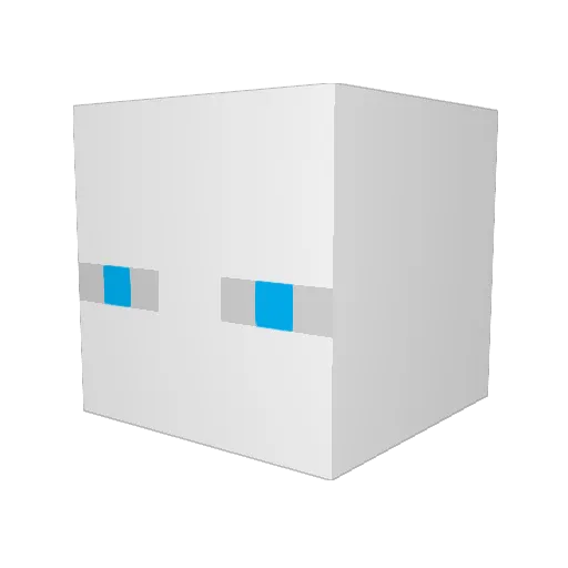 Afron99 Minecraft avatar head, 3D render