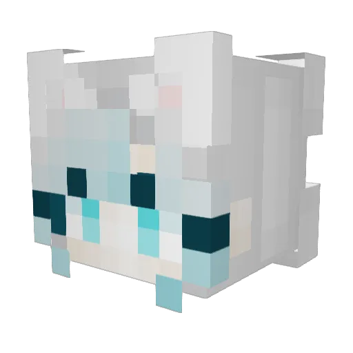 Afroulitsa Minecraft avatar head, 3D render