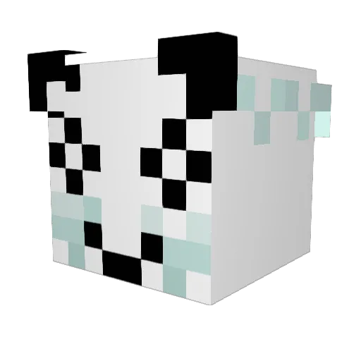 Afsu Minecraft avatar head, 3D render