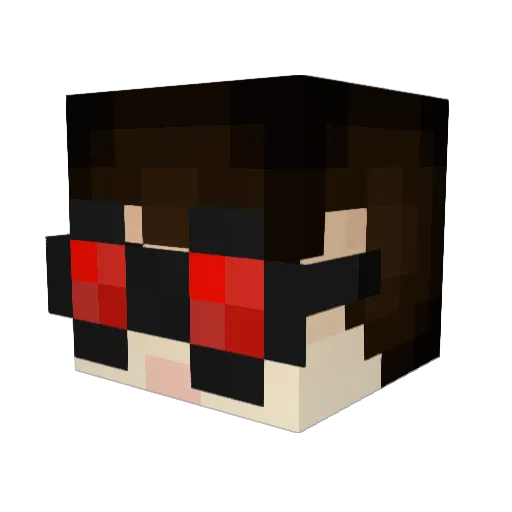AftName Minecraft avatar head, 3D render