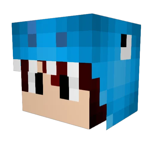 AfterBreakfast Minecraft avatar head, 3D render