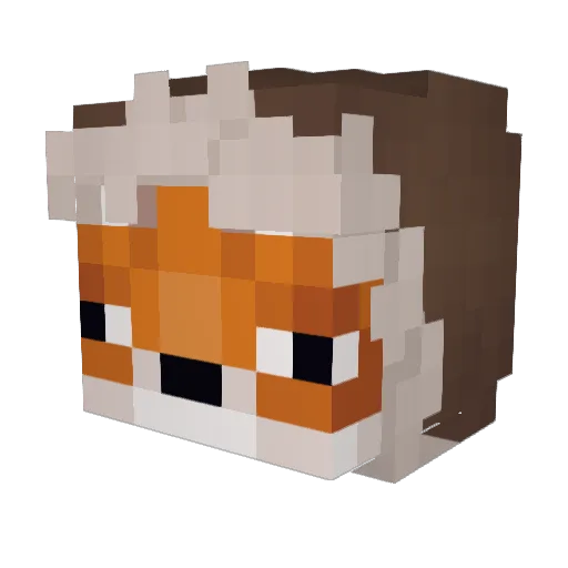 AfterClap Minecraft avatar head, 3D render