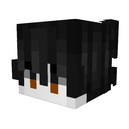 AfterEgo Minecraft avatar head, 3D render