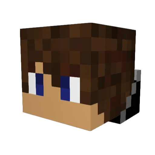 AfterMath0211 Minecraft avatar head, 3D render