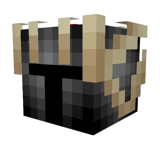 After_Dark_ Minecraft avatar head, 3D render