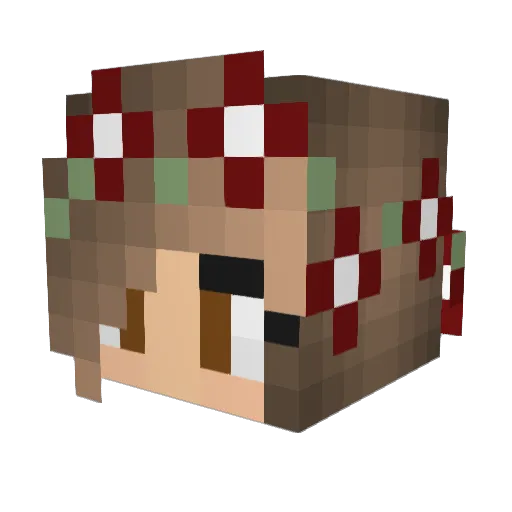 After_Shock Minecraft avatar head, 3D render
