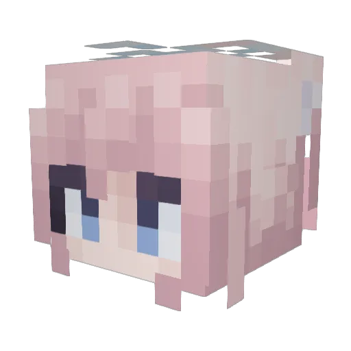 AfteraDev Minecraft avatar head, 3D render