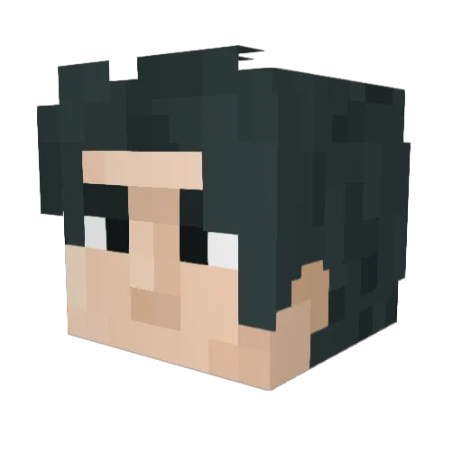 Afterdark79 Minecraft avatar head, 3D render