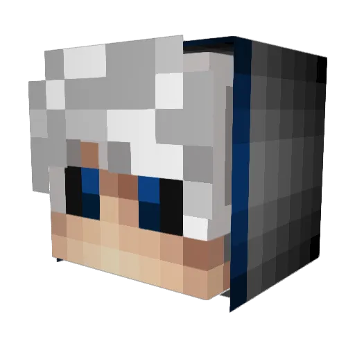 AftermathGG Minecraft avatar head, 3D render