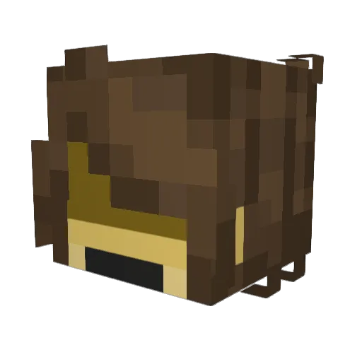 AftmostRanger Minecraft avatar head, 3D render
