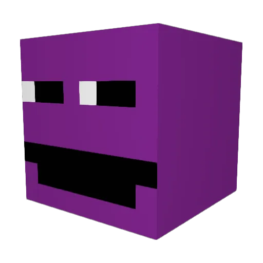 Afton83 Minecraft avatar head, 3D render