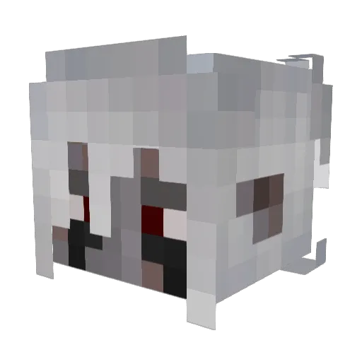 Aftrballini Minecraft avatar head, 3D render