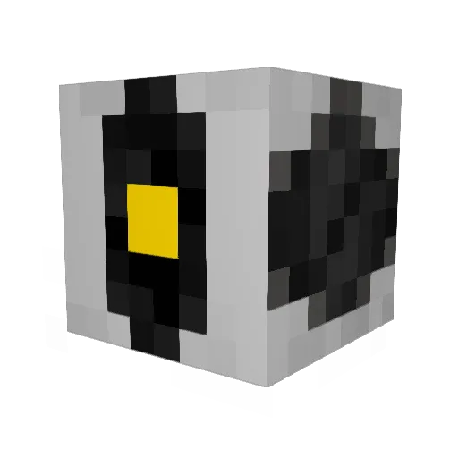 Ag0 Minecraft avatar head, 3D render