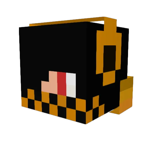 Ag0niX_SlideX Minecraft avatar head, 3D render