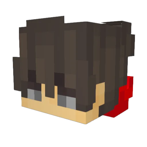 Ag2xy Minecraft avatar head, 3D render