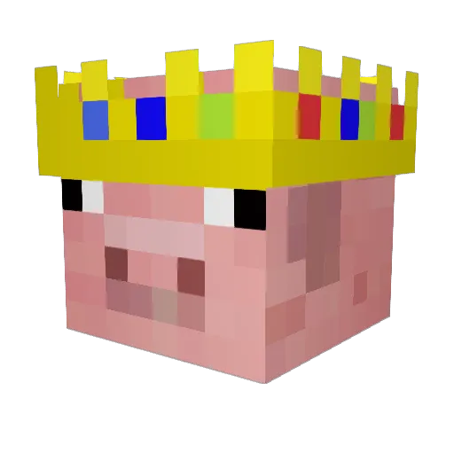 Agadutta Minecraft avatar head, 3D render