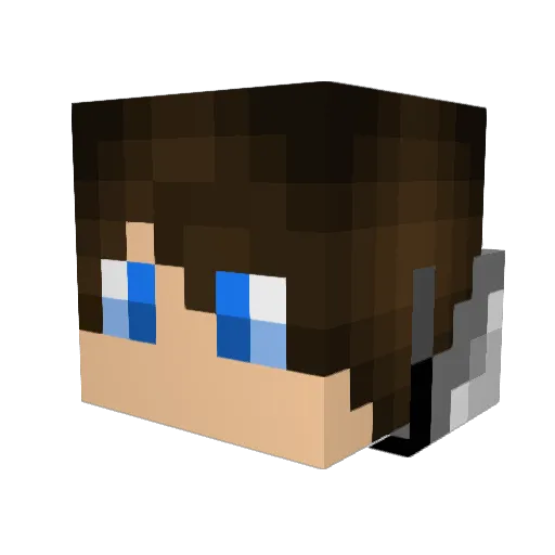 Agag99 Minecraft avatar head, 3D render