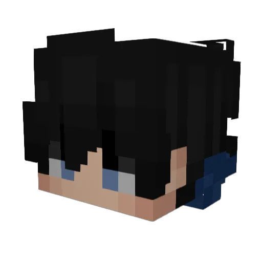 AgainNo Minecraft avatar head, 3D render