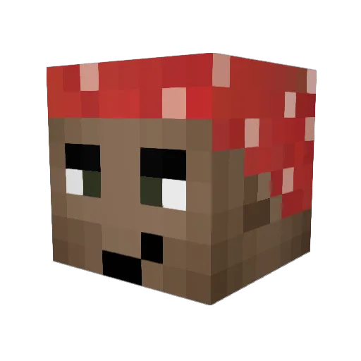 AgamSmallBalls Minecraft avatar head, 3D render