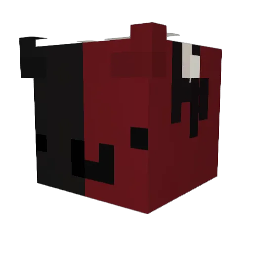 AgapitoXD Minecraft avatar head, 3D render