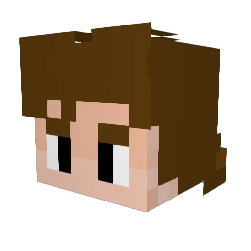 Agarthe Minecraft avatar head, 3D render