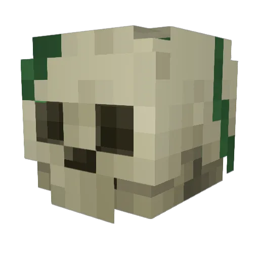 Agate0 Minecraft avatar head, 3D render