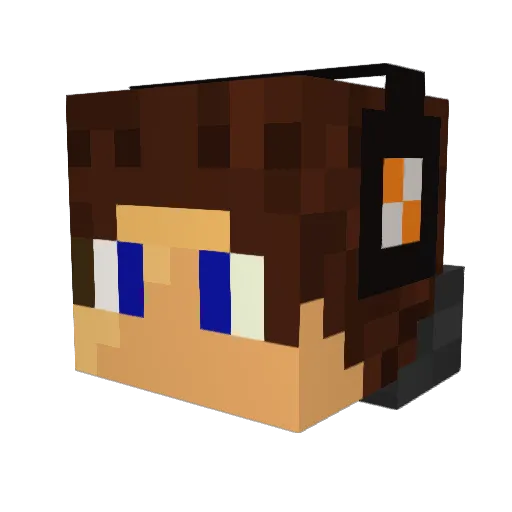 AgateGiraffe770 Minecraft avatar head, 3D render