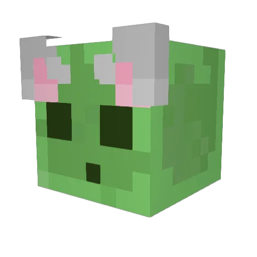 Agcism Minecraft avatar head, 3D render