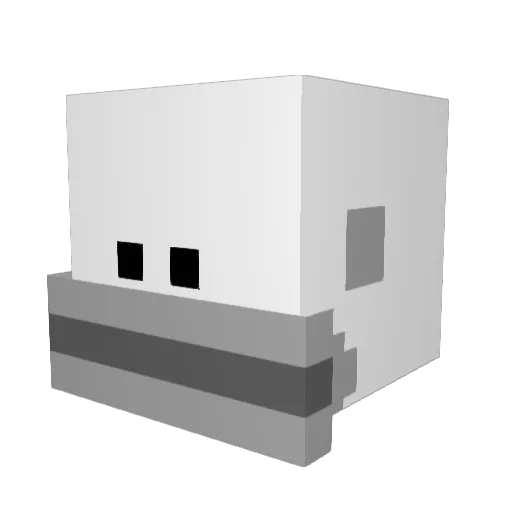 Agcxyagyds Minecraft avatar head, 3D render