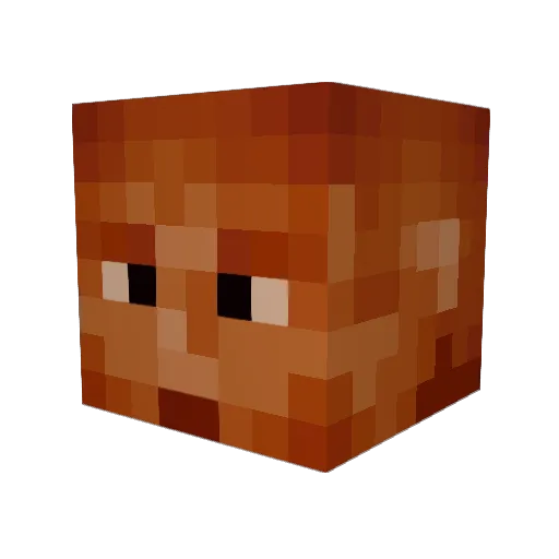 Agent00Dubs Minecraft avatar head, 3D render