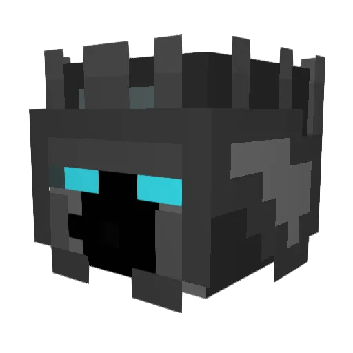 Agent00Muffin Minecraft avatar head, 3D render