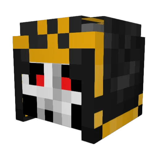 Agent468 Minecraft avatar head, 3D render