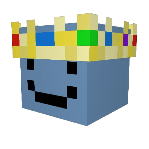 Agent7012 Minecraft avatar head, 3D render