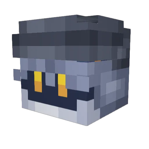 AgentAaron7 Minecraft avatar head, 3D render