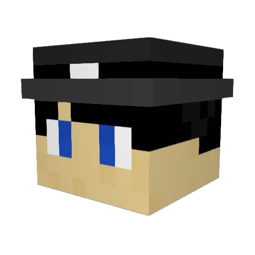 AgentBread81 Minecraft avatar head, 3D render