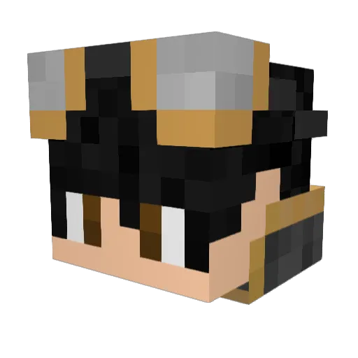 AgentCooper07 Minecraft avatar head, 3D render