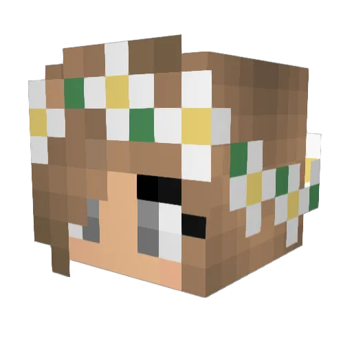 AgentD0G Minecraft avatar head, 3D render