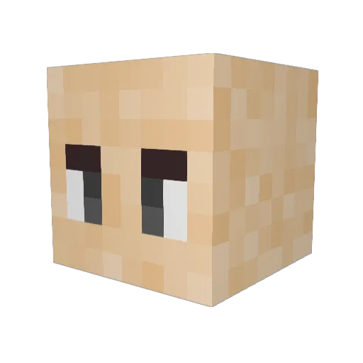 AgentDill47 Minecraft avatar head, 3D render