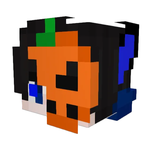 AgentEthan Minecraft avatar head, 3D render