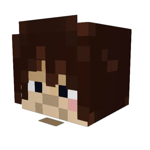 AgentGill96 Minecraft avatar head, 3D render