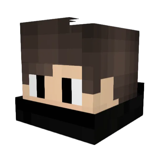 AgentGravity Minecraft avatar head, 3D render