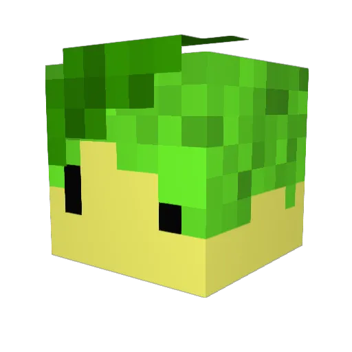 AgentKent Minecraft avatar head, 3D render