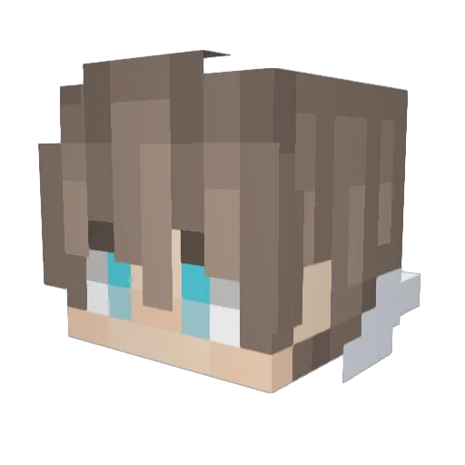 AgentKitty46 Minecraft avatar head, 3D render
