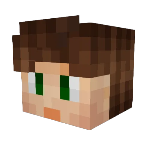 AgentKled Minecraft avatar head, 3D render