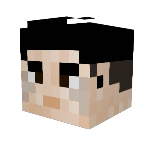 AgentM7437 Minecraft avatar head, 3D render