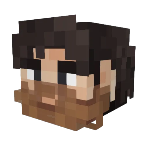 AgentMD5 Minecraft avatar head, 3D render